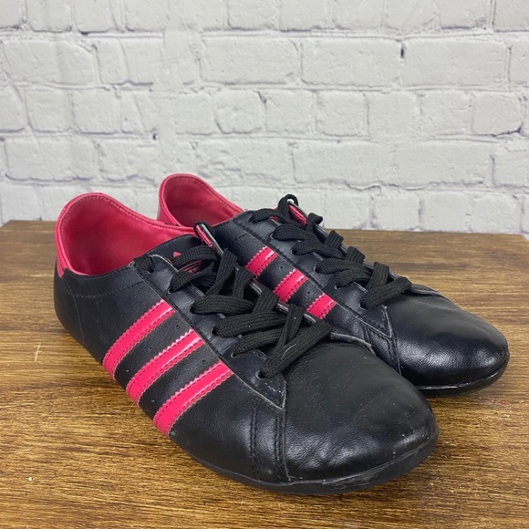 ADIDAS Original Vintage Black/Pink Leather Sneaker